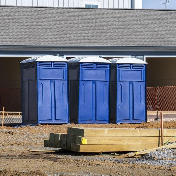 Heavy-duty construction site porta potty in Thomasville, Georgia